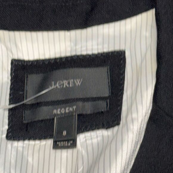 J CREW women’s black REGENT wool blend blazer in four-season stretch size 8 - Picture 6 of 9